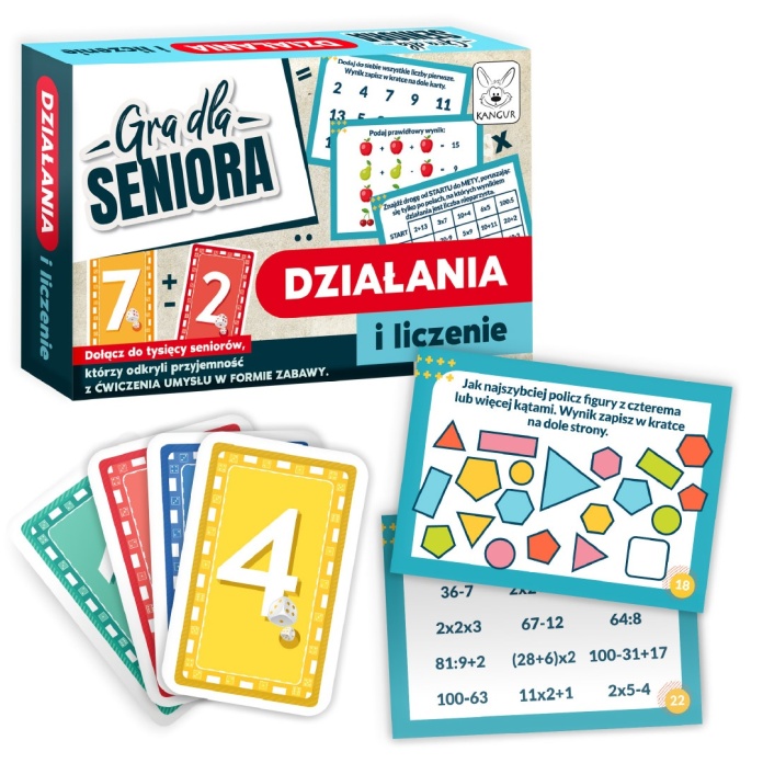 Matematyczny trening mózgu dla seniorów gra edukacyjna